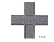 TILLIG 87724 - H0 Kreuzung symmetrisch Asphalt